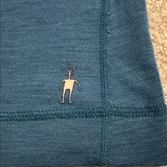 Smartwool Merino Base Layer Long Sleeve Crew Tee Teal Outdoor-Medium - Picture 6 of 10